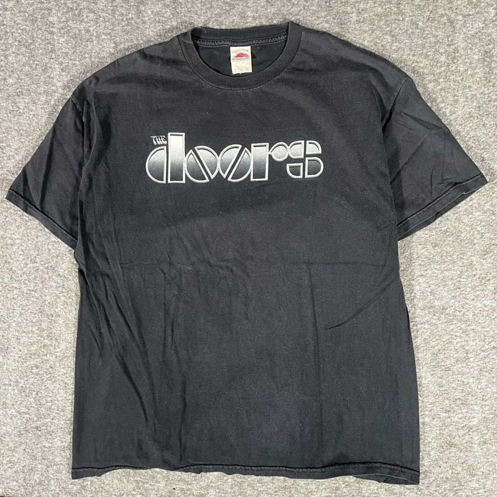 Vintage 2004 The Doors Band T-Shirt Black XL Tennessee River Rock Tee